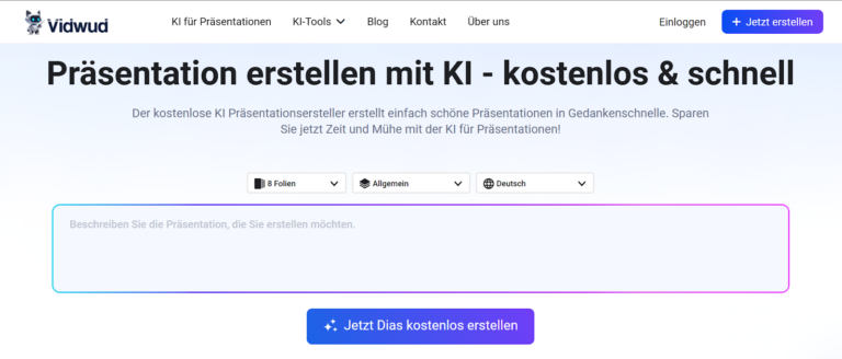 KI Präsentation erstellen – online und kostenlos